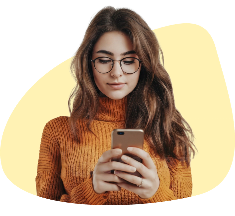 WalletJump expert holding a phone